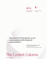 Taking stock of 2030 Agenda: are we making progress with integrated implementation?