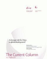 China’s 19th Party Congress: A stronger role for China in global development?