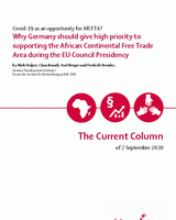 Why Germany should give high priority to supporting the African Continental Free Trade Area during the EU Council Presidency
