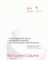A seal of approval for German development cooperation? The OECD’s new peer review of Germany