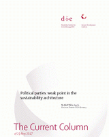 Political parties: weak point in the sustainability architecture