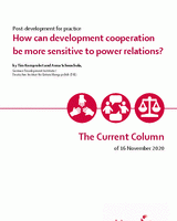 How can development cooperation be more sensitive to power relations?