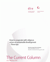 How to cooperate with religious actors on sustainable development  – Three tips