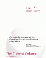 A five-point plan for dealing with the refugee crisis: there are no small solutions to big problems
