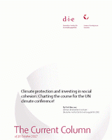 Climate protection and investing in social cohesion: Charting the course for the UN climate conference!