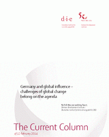 Germany and global influence – challenges of global change belong on the agenda