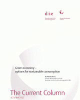 Green economy – Options for sustainable consumption