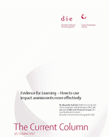 Evidence for Learning – How to use impact assessments more effectively