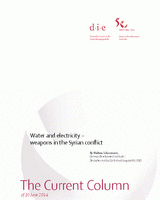 Water and electricity – weapons in the Syrian conflict