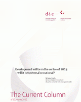 Development will be in the centre of 2015 – will it be universal or national?