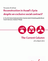 Reconstruction in Assad’s Syria despite an exclusive social contract?