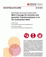 Mehr Courage für schnelle und gerechte Transformationen in einer turbulenten Welt!