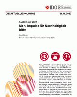 Mehr Impulse für Nachhaltigkeit bitte!