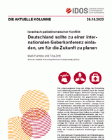 Deutschland sollte zu einer internationalen Geberkonferenz einladen, um für die Zukunft zu planen