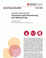 Grauzonen statt Polarisierung zum Nahost-Krieg