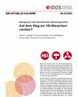 Auf dem Weg zur VN-Steuerkonvention?