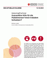 Humanitäre Hilfe für die Palästinenser*innen trotzdem fortsetzen?