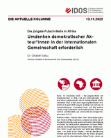 Umdenken demokratischer Akteur*innen in der internationalen Gemeinschaft erforderlich