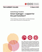 Green hydrogen – support for the just transition?
