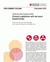 (Green) capitalism will not save biodiversity!