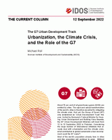 Urbanization, the Climate Crisis, and the Role of the G7