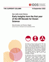 Early insights from the first year of the UN Decade for Ocean Science