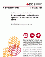 How can climate-resilient health systems be successfully established?