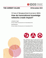 How do transnational knowledge networks create impact?
