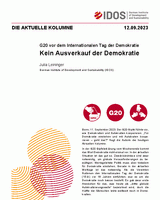 Kein Ausverkauf der Demokratie