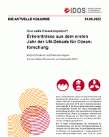 Erkenntnisse aus dem ersten Jahr der UN-Dekade für Ozeanforschung