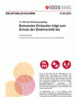Bewusstes Einkaufen trägt zum Schutz der Biodiversität bei