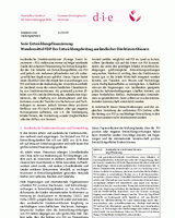 Serie Entwicklungsfinanzierung: Wundermittel FDI? Der Entwicklungsbeitrag ausländischer Direktinvestitionen