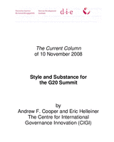 Style and Substance for the G20 Summit