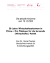 30 Jahre Wirtschaftsreformen in China - ein Plädoyer für die lernende (Wirtschafts-) Politik