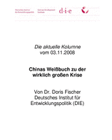 Chinas Weißbuch zu der wirklich großen Krise