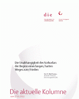 Die Unabhängigkeit des Südsudan: der Beginn eines langen, harten Weges zum Frieden