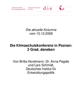 Die Klimaschutzkonferenz in Poznan: 2 Grad, daneben