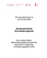 Genderpolitische Schmalspuragenda
