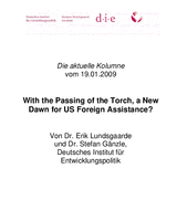 With the passing of the torch, a new dawn for US foreign assistance?