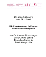 UN-Klimakonferenz in Poznan: keine Verschnaufpause