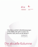 Fukushima und die Freiheitsbewegungen in Nordafrika: wie geht es weiter mit Desertec und „Strom aus der Wüste“?