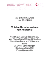 60 Jahre Menschenrechte - kein Abgesang