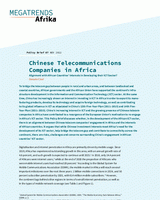 Chinese telecommunications companies in Africa: alignment with African countries’ interests in developing their ICT sector?