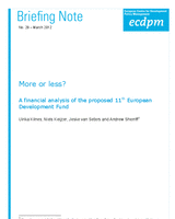 More or less? A financial analysis of the proposed 11th European Development Fund