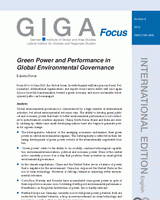 Green power and performance in global environmental governance
