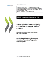 Developing countries’ participation in global value chains: implications for trade and trade-related policies