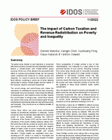 The impact of carbon taxation and revenue redistribution on poverty and inequality