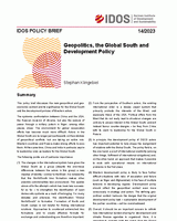 Geopolitics, the Global South and Development Policy