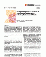 Strengthening social cohesion in conflict-affected societies: potential, patterns and pitfalls