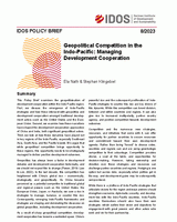 Geopolitical competition in the Indo-Pacific: managing development cooperation